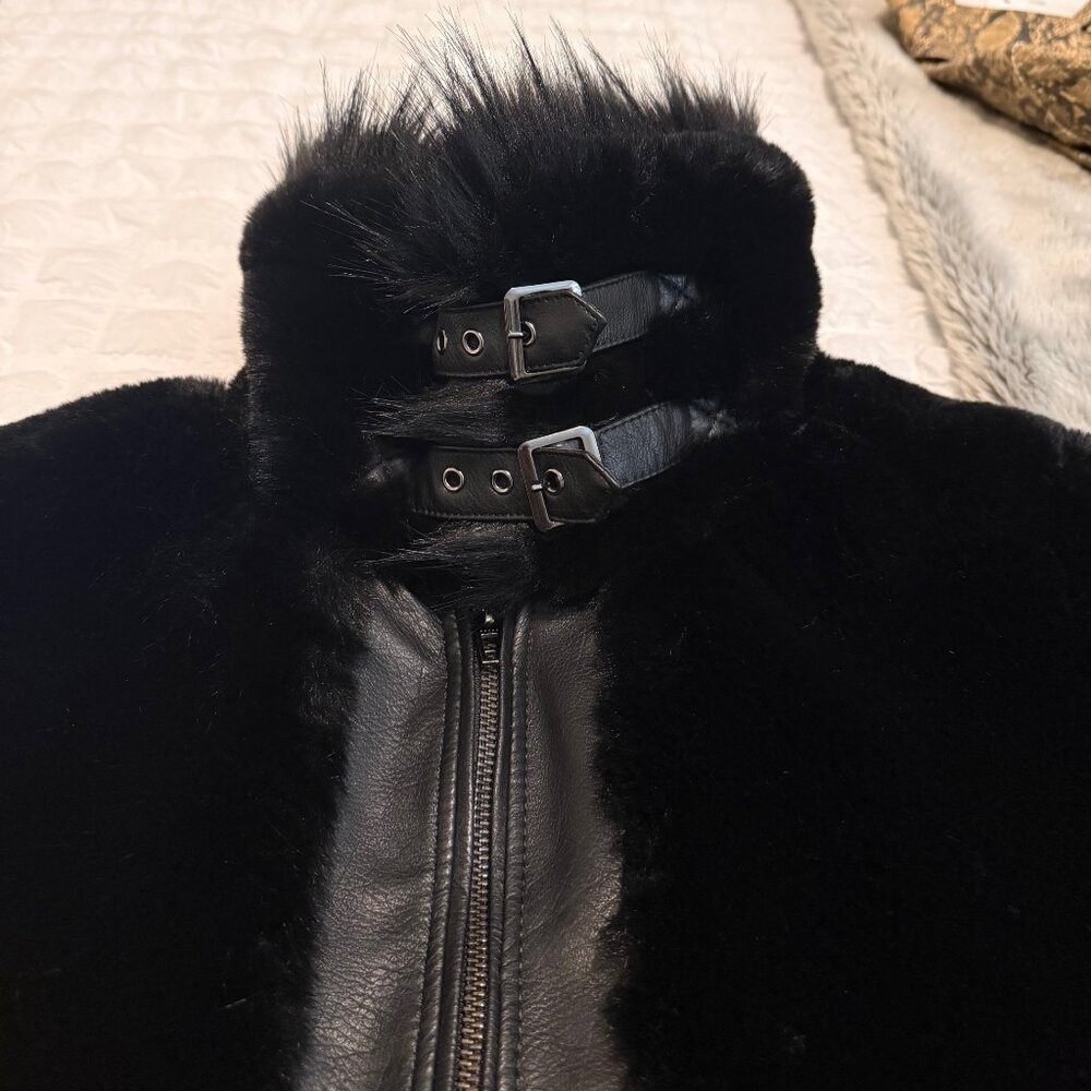 BlankNYC Black Noise Faux Fur Coat - Picture 10 of 15